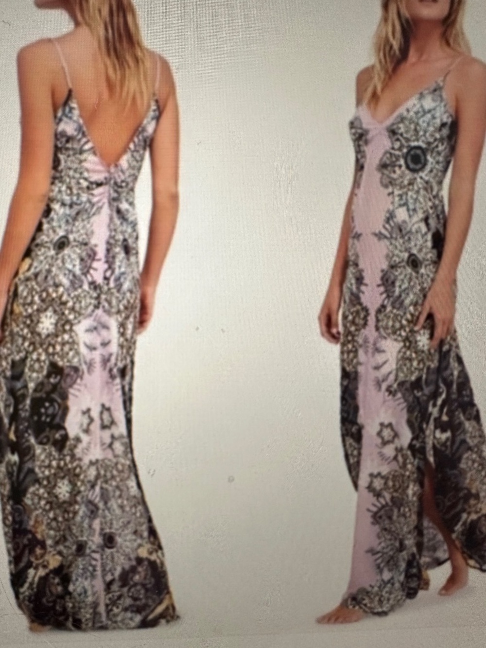 Free people Intimately Wildflower Maxi Slip Dress